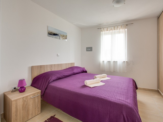 Purple studio apartment